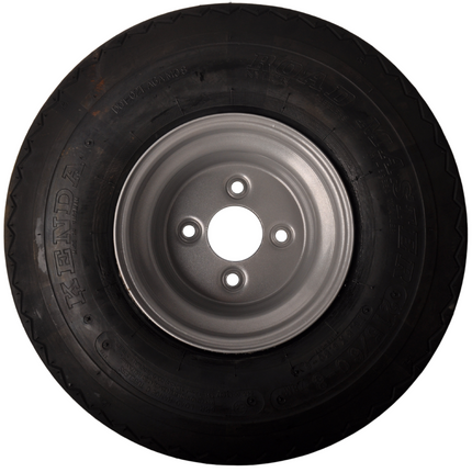Kenda Roue complète 8 pouces - 18.5x8.50-8 pneu + jante - Opel diamètre de trou : 4x100 - 6PR - 425 kg - 60 mm diamètre du moyeu