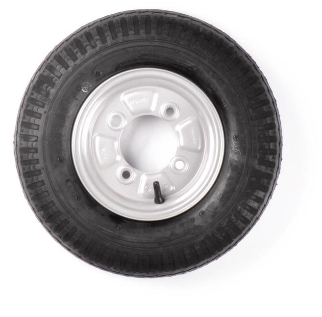 Kenda Roue complète 8 pouces - 4.80/4.00 - 8 pneu + jante - Pas français : 4x115 - 4PR - 265 kg - 85 mm de diamètre de moyeu
