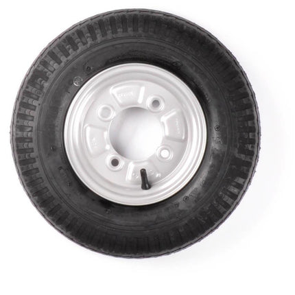 Kenda Roue complète 8 pouces - pneu 4.80/4.00-8 + jantes - cercle de trous français : 4x115 - 6PR - 335 kg - diamètre moyeu 85 mm