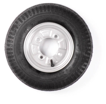Kenda Roue complète 8 pouces - pneu 4.80/4.00-8 + jantes - cercle de trous français : 4x115 - 6PR - 335 kg - diamètre moyeu 85 mm