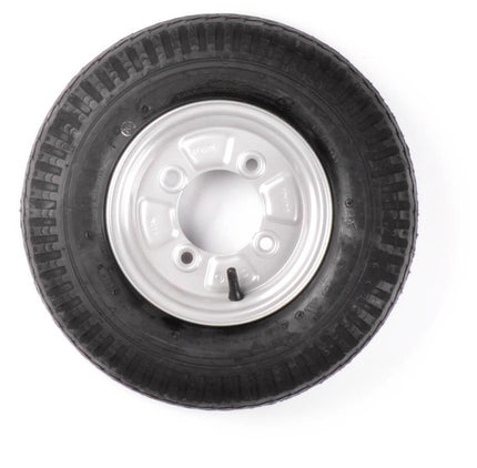 Kenda Roue complète 8 pouces - pneu 4.80/4.00-8 + jantes - cercle de trous français : 4x115 - 6PR - 335 kg - diamètre moyeu 85 mm