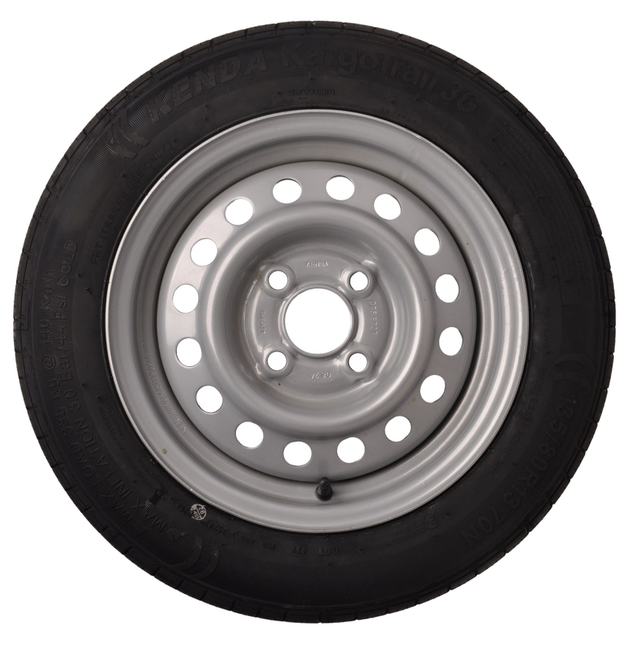 Kenda Roue complète de remorque - 135/80R13 - entraxe : 4x100 - capacité de charge : 335 kg - diamètre du moyeu : 57 mm