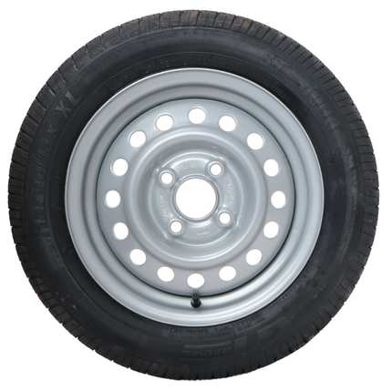 Kenda Roue complète de remorque - 145/70R13 - entraxe : 4x100 - capacité de charge : 425 kg - diamètre du moyeu : 57 mm