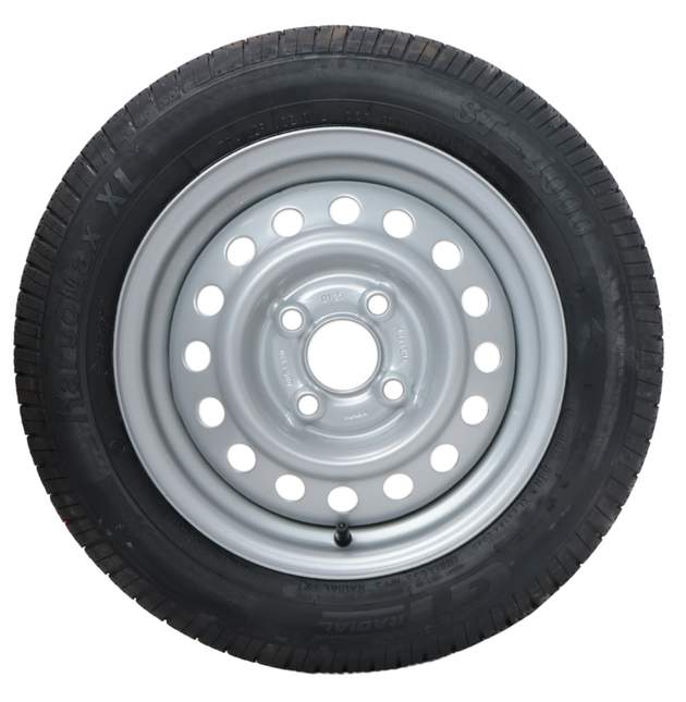 Kenda Roue complète de remorque - 145/70R13 - entraxe : 4x100 - capacité de charge : 425 kg - diamètre du moyeu : 57 mm