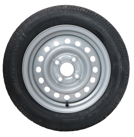Kenda Roue complète de remorque - 145/70R13 - entraxe : 4x100 - capacité de charge : 425 kg - diamètre du moyeu : 57 mm