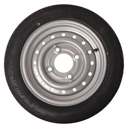 Kenda Roue complète de remorque - 145/70R13 - entraxe : 4x130 - capacité de charge : 375 kg - diamètre du moyeu : 85 mm