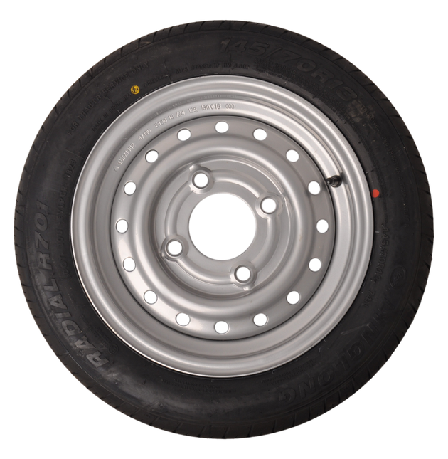 Kenda Roue complète de remorque - 145/70R13 - entraxe : 4x130 - capacité de charge : 375 kg - diamètre du moyeu : 85 mm