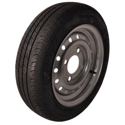 Kenda Roue complète de remorque - 145/70R13 - entraxe : 4x130 - capacité de charge : 375 kg - diamètre du moyeu : 85 mm