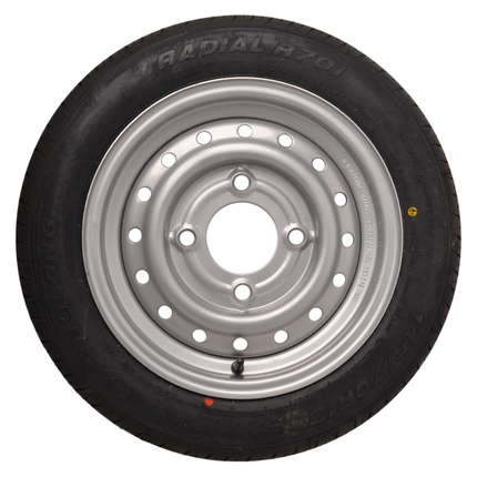 Kenda Roue complète de remorque - 145/70R13 - entraxe : 4x130 - capacité de charge : 375 kg - diamètre du moyeu : 85 mm