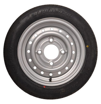 Kenda Roue complète de remorque - 145/70R13 - entraxe : 4x130 - capacité de charge : 375 kg - diamètre du moyeu : 85 mm