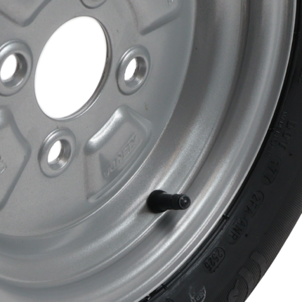 Kenda Roue complète de remorque - 145/80R10(145R10) - entraxe : 4x100 - capacité de charge : 375 kg - diamètre du moyeu : 57 mm - 4PR