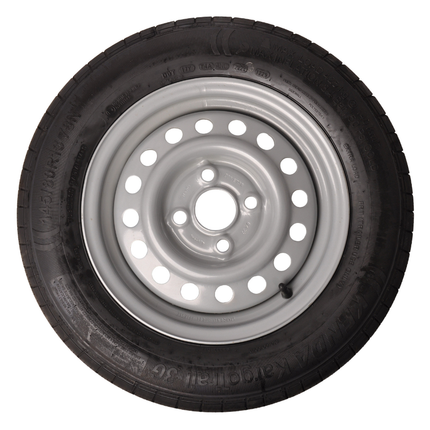 Kenda Roue complète de remorque - 145/80R13 - entraxe : 4x100 - capacité de charge : 425 kg - diamètre du moyeu : 57 mm