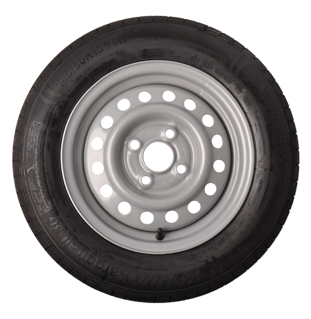 Kenda Roue complète de remorque - 145/80R13 - entraxe : 4x100 - capacité de charge : 425 kg - diamètre du moyeu : 57 mm