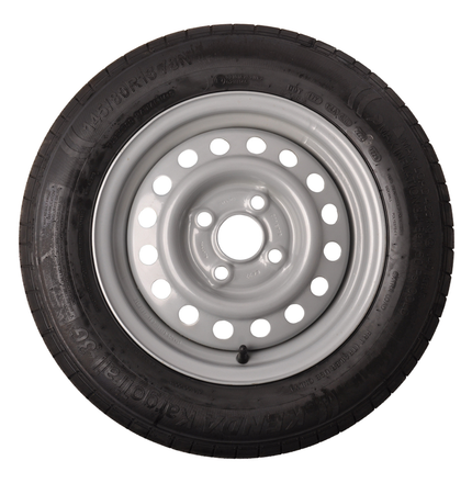 Kenda Roue complète de remorque - 145/80R13 - entraxe : 4x100 - capacité de charge : 425 kg - diamètre du moyeu : 57 mm