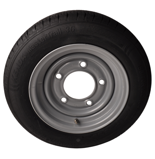 Kenda Roue complète de remorque - 155/70R12C - entraxe : 5x165,1 - capacité de charge : 900 kg - diamètre du moyeu : 114,6 mm