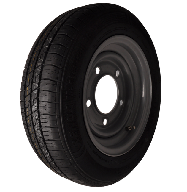 Kenda Roue complète de remorque - 155/70R12C - entraxe : 5x165,1 - capacité de charge : 900 kg - diamètre du moyeu : 114,6 mm