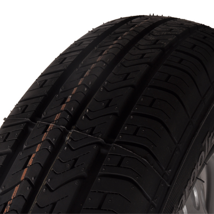Kenda Roue complète de remorque - 155/80R13 - entraxe : 4x100 - capacité de charge : 500 kg - diamètre du moyeu : 57 mm