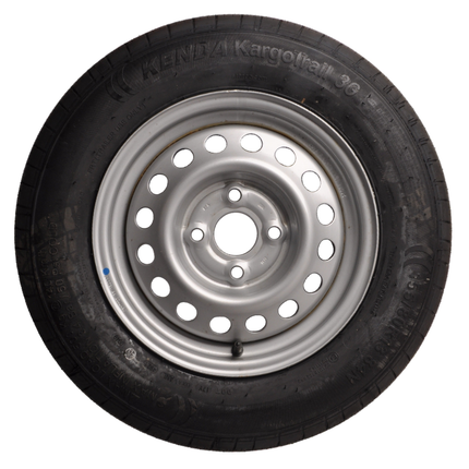 Kenda Roue complète de remorque - 155/80R13 - entraxe : 4x100 - capacité de charge : 500 kg - diamètre du moyeu : 57 mm
