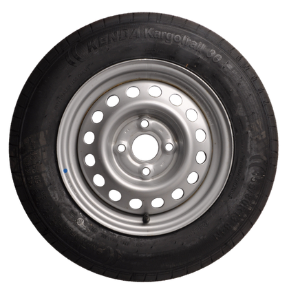 Kenda Roue complète de remorque - 155/80R13 - entraxe : 4x100 - capacité de charge : 500 kg - diamètre du moyeu : 57 mm