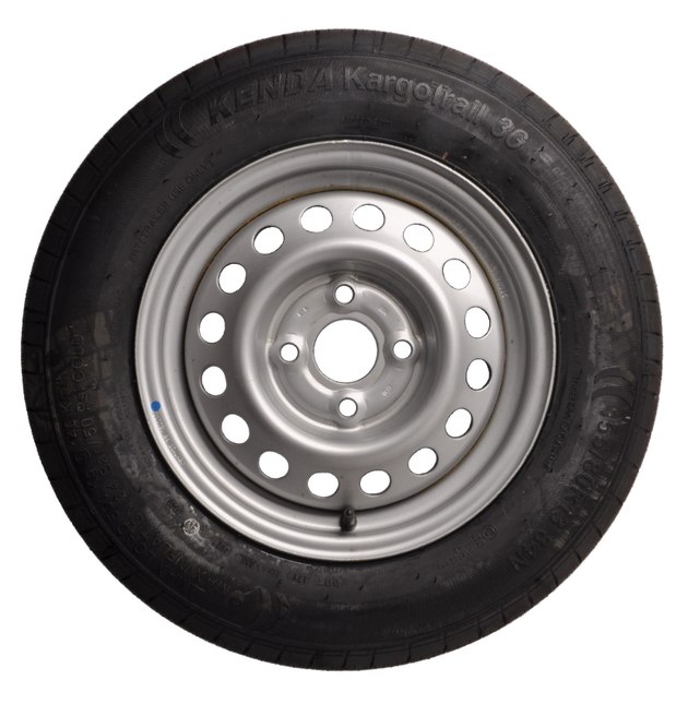 Kenda Roue complète de remorque - 155/80R13 - entraxe : 4x100 - capacité de charge : 500 kg - diamètre du moyeu : 57 mm