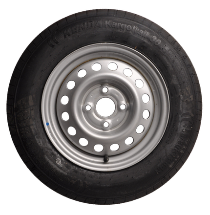 Kenda Roue complète de remorque - 155/80R13 - entraxe : 4x100 - capacité de charge : 500 kg - diamètre du moyeu : 57 mm