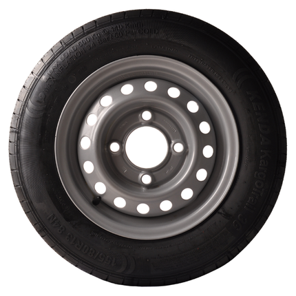 Kenda Roue complète de remorque - 155/80R13 - entraxe : 4x130 - capacité de charge : 500 kg - diamètre du moyeu : 85 mm