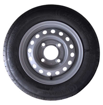 Kenda Roue complète de remorque - 155/80R13 - entraxe : 4x130 - capacité de charge : 500 kg - diamètre du moyeu : 85 mm