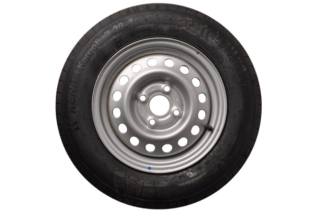 Kenda Roue complète de remorque - 155R13 - entraxe : 4x100 - capacité de charge : 500 kg - diamètre du moyeu : 57 mm