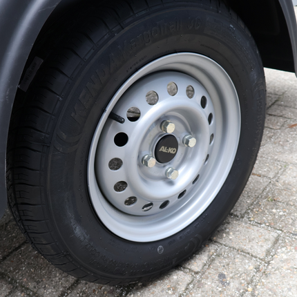 Kenda Roue complète de remorque - 155R13 - entraxe : 4x100 - capacité de charge : 500 kg - diamètre du moyeu : 57 mm