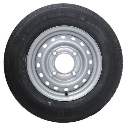 Kenda Roue complète de remorque - 165R13C - entraxe : 4x139,7 - capacité de charge : 710 kg - diamètre du moyeu : 95,5 mm