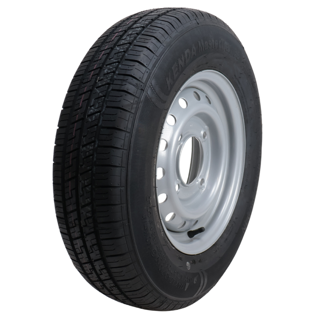 Kenda Roue complète de remorque - 165R13C - entraxe : 4x139,7 - capacité de charge : 710 kg - diamètre du moyeu : 95,5 mm