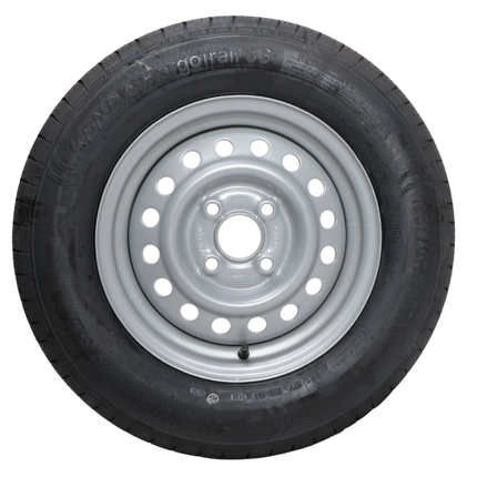 Kenda Roue complète de remorque - 175/70R13 - entraxe : 4x100 - capacité de charge : 530 kg - diamètre du moyeu : 57 mm