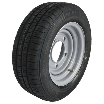 Kenda Roue complète de remorque - 185/60R12C - entraxe : 5x165,1 - capacité de charge : 900 kg - diamètre du moyeu : 114,6 mm