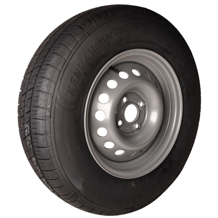 Kenda Roue complète de remorque - 185R14C - entraxe : 4x100 - capacité de charge : 750 kg - diamètre du moyeu : 57 mm