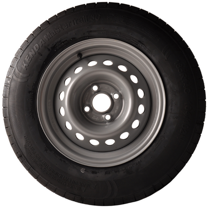 Kenda Roue complète de remorque - 185R14C - entraxe : 4x100 - capacité de charge : 750 kg - diamètre du moyeu : 57 mm