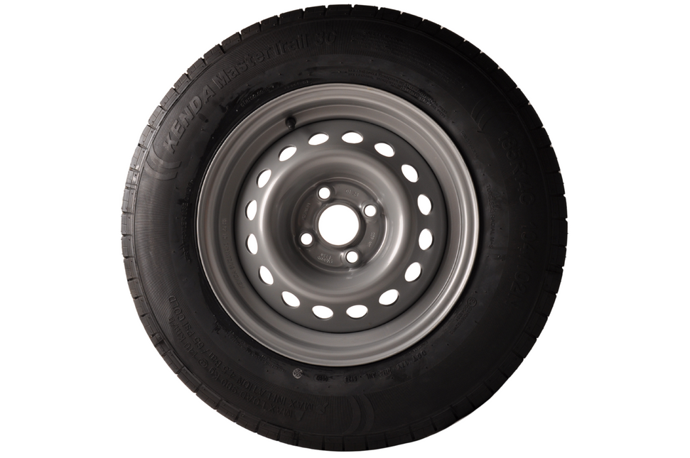 Kenda Roue complète de remorque - 185R14C - entraxe : 4x100 - capacité de charge : 750 kg - diamètre du moyeu : 57 mm