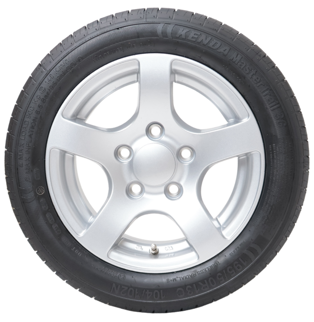 Kenda Roue complète de remorque - 195/50R13 - jante en alliage léger - entraxe : 5x112 - capacité de charge : 900 kg - diamètre du moyeu : 67 mm - ET30