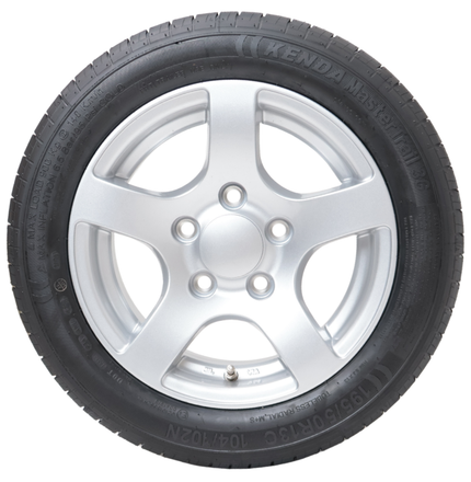 Kenda Roue complète de remorque - 195/50R13 - jante en alliage léger - entraxe : 5x112 - capacité de charge : 900 kg - diamètre du moyeu : 67 mm - ET30