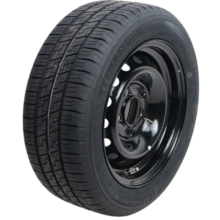 Kenda Roue complète de remorque - 195/50R13C - jante noir - entraxe : 5x112 - capacité de charge : 900 kg - diamètre du moyeu : 67 mm