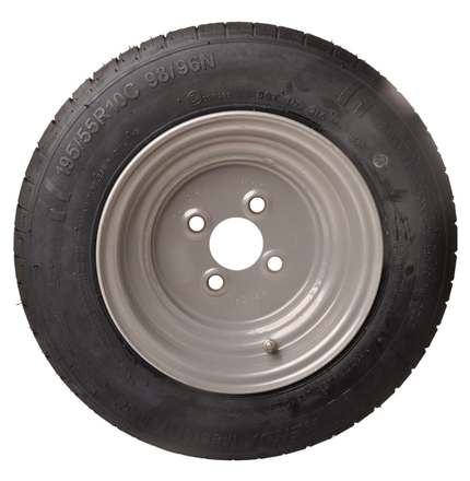 Kenda Roue complète de remorque - 195/55R10C - entraxe : 4x100 - capacité de charge : 500 kg - diamètre du moyeu : 57 mm - 10PR