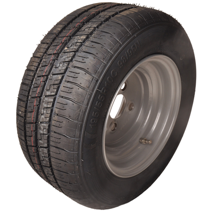 Kenda Roue complète de remorque - 195/55R10C - entraxe : 4x100 - capacité de charge : 500 kg - diamètre du moyeu : 57 mm - 10PR