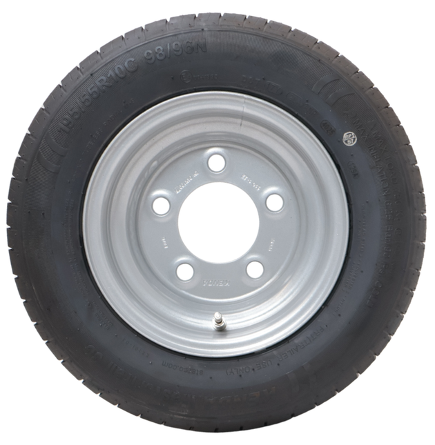 Kenda Roue complète de remorque - 195/55R10C - entraxe : 5x140 - capacité de charge : 750 kg - diamètre du moyeu : 94 mm - 10PR