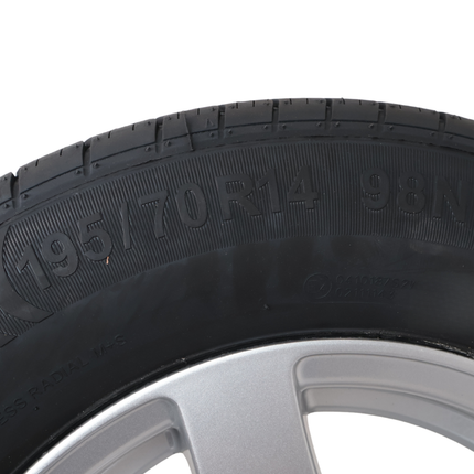 Kenda Roue complète de remorque - 195/70R14 - jante en alliage léger - entraxe : 5x112 - capacité de charge : 750 kg - diamètre du moyeu : 67 mm - ET30