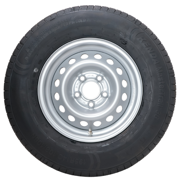 Kenda Roue complète de remorque - 195R14C - entraxe : 5x112 - capacité de charge : 950kg - diamètre du moyeu : 67 mm