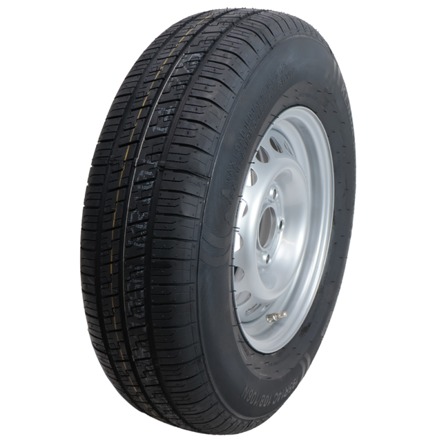 Kenda Roue complète de remorque - 195R14C - entraxe : 5x112 - capacité de charge : 950kg - diamètre du moyeu : 67 mm