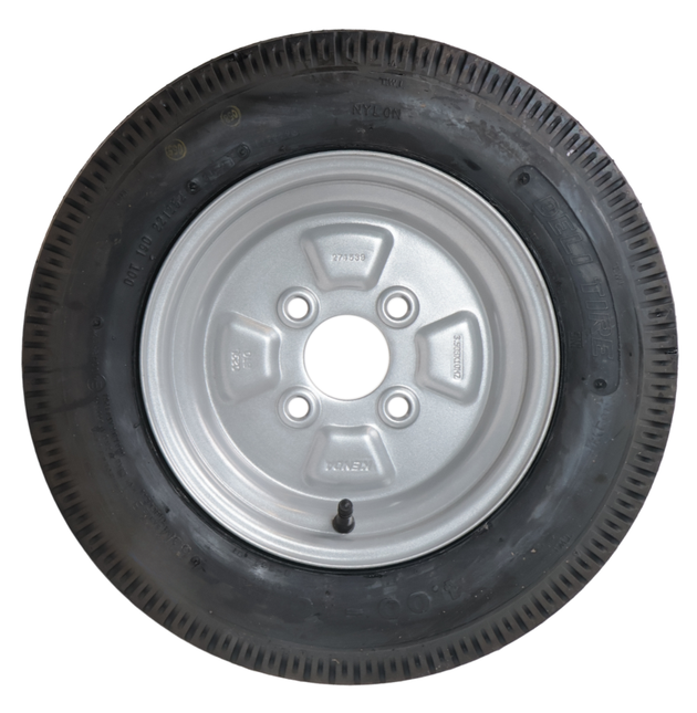 Kenda Roue complète de remorque - 4.00-10 - entraxe : 4x100 - capacité de charge : 275 kg - diamètre du moyeu : 60 mm - 4PR
