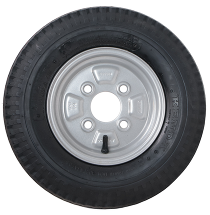 Kenda Roue complète de remorque - 4.00-8 - entraxe : 4x100 - capacité de charge : 335 kg - diamètre du moyeu : 57 mm - 6PR