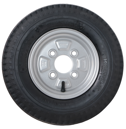 Kenda Roue complète de remorque - 4.00-8 - entraxe : 4x100 - capacité de charge : 335 kg - diamètre du moyeu : 57 mm - 6PR