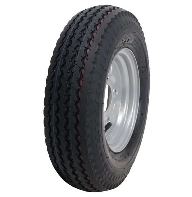 Kenda Roue complète de remorque - 4.00-8 - entraxe : 4x100 - capacité de charge : 335 kg - diamètre du moyeu : 57 mm - 6PR
