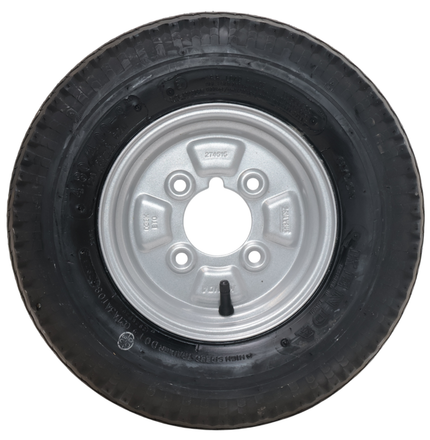 Kenda Roue complète de remorque - 4.00-8 - graisseur - entraxe : 4x101,6 - capacité de charge : 265 kg - diamètre du moyeu : 67 mm - 4PR